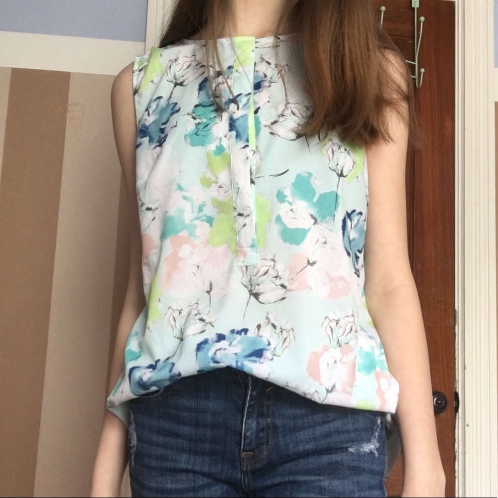 Talbots sleeveless blouse